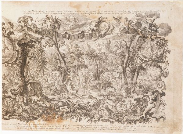 Katharina Klauber (1740-1813) Sacra Bibbia per immagini in 100 tavole... Augusta seconda met secolo XVIII  - Asta Libri antichi e rari, Stampe, Vedute e Mappe - Associazione Nazionale - Case d'Asta italiane