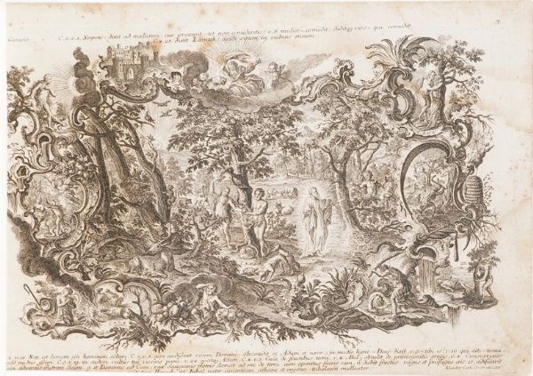 Katharina Klauber (1740-1813) Sacra Bibbia per immagini in 100 tavole... Augusta seconda met secolo XVIII  - Asta Libri antichi e rari, Stampe, Vedute e Mappe - Associazione Nazionale - Case d'Asta italiane