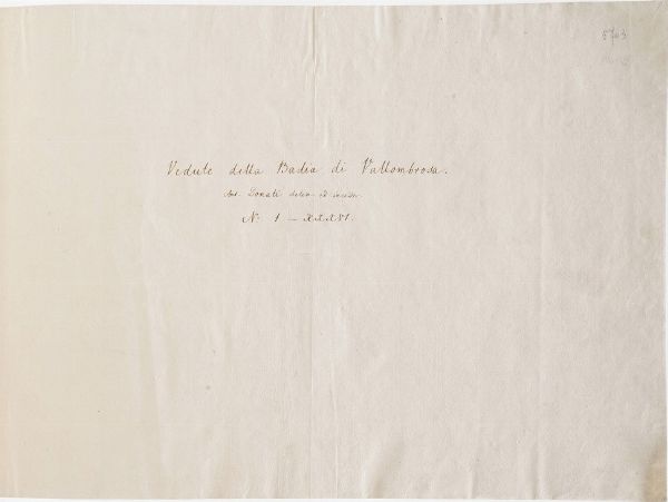 Donati Antonio Vedute della Badia di Vallombrosa. Senza dati editoriali, ma 1784 circa  - Asta Libri antichi e rari, Stampe, Vedute e Mappe - Associazione Nazionale - Case d'Asta italiane