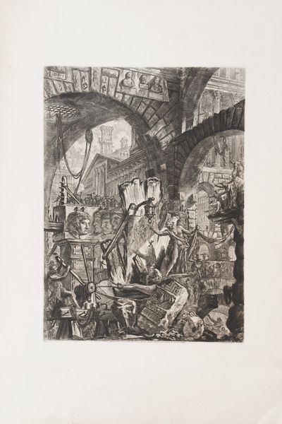 Piranesi Giovan Battista (1720-1778) Carceri d'invenzione. Tavola numero III. Roma, Regia Calcografia, prima met secolo XX.  - Asta Libri antichi e rari, Stampe, Vedute e Mappe - Associazione Nazionale - Case d'Asta italiane