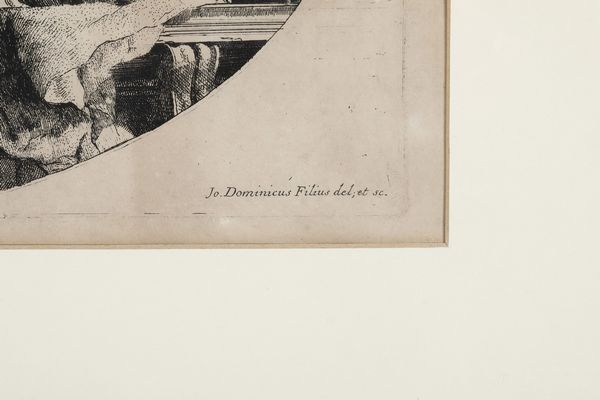 Tiepolo Giandomenico (Venezia, 30 agosto 1727  Venezia, 3 marzo 1804) <BR> Le tre virt teologali... Venezia, seconda met secolo XVIII  - Asta Libri antichi e rari, Stampe, Vedute e Mappe - Associazione Nazionale - Case d'Asta italiane