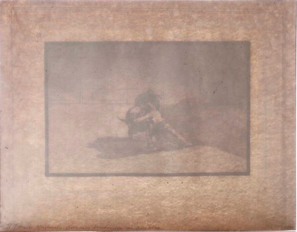 Francisco Goya : Goya Francisco  (Fuendetodos, 1746  Bordeaux, 1828) El famoso Martincho poniendo banderillas al quiebro  - Asta Libri antichi e rari, Stampe, Vedute e Mappe - Associazione Nazionale - Case d'Asta italiane