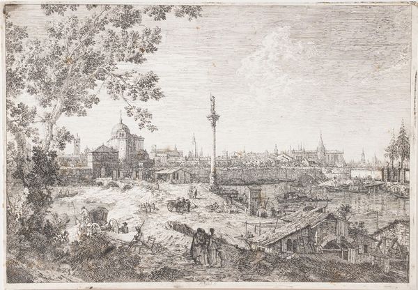 Giovanni Antonio Canal detto Canaletto (1697-1768) Veduta fantastica di Padova. Venezia, Pasquali 1740 circa  - Asta Libri antichi e rari, Stampe, Vedute e Mappe - Associazione Nazionale - Case d'Asta italiane