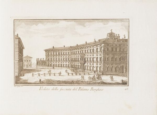 Cassini Giovanni Nuova raccolta delle megliori vedute antiche e moderne di Roma disegnate e incise da Giovanni Cassini l'anno 1779...  In Roma presso Venanzio Monaldini  - Asta Libri antichi e rari, Stampe, Vedute e Mappe - Associazione Nazionale - Case d'Asta italiane