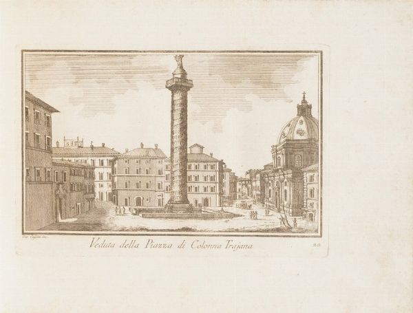 Cassini Giovanni Nuova raccolta delle megliori vedute antiche e moderne di Roma disegnate e incise da Giovanni Cassini l'anno 1779...  In Roma presso Venanzio Monaldini  - Asta Libri antichi e rari, Stampe, Vedute e Mappe - Associazione Nazionale - Case d'Asta italiane