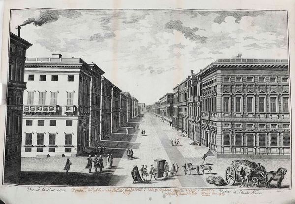 Genova - Liguria 4 carte topografiche della Liguria ed una veduta di Genova, secolo XVII-XVIII  - Asta Libri antichi e rari, Stampe, Vedute e Mappe - Associazione Nazionale - Case d'Asta italiane