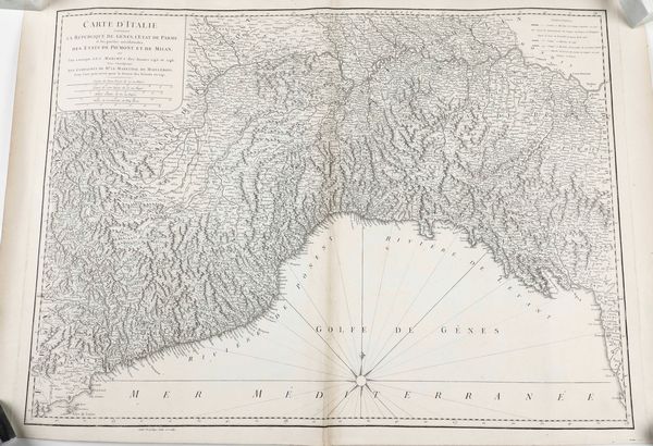 Genova - Liguria 4 carte topografiche della Liguria ed una veduta di Genova, secolo XVII-XVIII  - Asta Libri antichi e rari, Stampe, Vedute e Mappe - Associazione Nazionale - Case d'Asta italiane