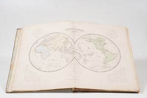 Maggie e Cassella Atlante universale di geografia antica e moderna. Torino, Maggi, senza data, ma dopo il 1854  - Asta Libri antichi e rari, Stampe, Vedute e Mappe - Associazione Nazionale - Case d'Asta italiane