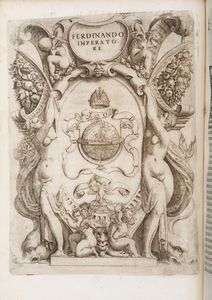 Gerolamo Ruscelli : Gerolamo Ruscelli Le imprese illustri in Venezia appresso Comin Da Trino di Monferrato, 1572.  - Asta Libri antichi e rari, Stampe, Vedute e Mappe - Associazione Nazionale - Case d'Asta italiane