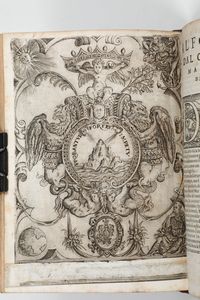 Gerolamo Ruscelli : Gerolamo Ruscelli Le imprese illustri in Venezia appresso Comin Da Trino di Monferrato, 1572.  - Asta Libri antichi e rari, Stampe, Vedute e Mappe - Associazione Nazionale - Case d'Asta italiane