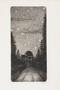 Mentore Maggini (1890-1941) Cinque raffinati disegni a china e acquerello... 1911-1912-1936-1937  - Asta Libri antichi e rari, Stampe, Vedute e Mappe - Associazione Nazionale - Case d'Asta italiane