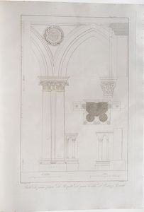 Cicognara Leopoldo - Diedo Antonio - Selva Giannantonio Le fabbriche e i monumenti cospicui di Venezia, illustrati da Leopoldo Cicognani Antonio Diedo e Giannantonio Selva...seconda edizioni con notabili aggiunte e note. Due volumi. Venezia, Giuseppe Antonelli 1838 - 1840.  - Asta Libri antichi e rari, Stampe, Vedute e Mappe - Associazione Nazionale - Case d'Asta italiane