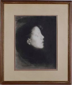 Eugene Carriere - Eugene Carriere (1849-1906) Nelly Carrire, 1895