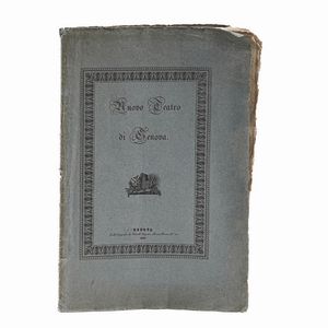 (Barabino Nicol) Piante e prospetti del nuovo teatro Carlo Felice di Genova, Genova, Fratelli Pagano,1827  - Asta Libri antichi e rari, Stampe, Vedute e Mappe - Associazione Nazionale - Case d'Asta italiane