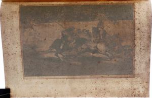 Francisco Goya : Goya Francisco  (Fuendetodos, 1746  Bordeaux, 1828) E esforzado rendon picando un toro  - Asta Libri antichi e rari, Stampe, Vedute e Mappe - Associazione Nazionale - Case d'Asta italiane
