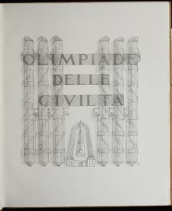 Bucci Anselmo Esposizione universale Roma 1942 (Prototipo)  - Asta Libri antichi e rari, Stampe, Vedute e Mappe - Associazione Nazionale - Case d'Asta italiane