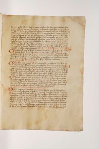 Anonimo - Autori vari Manoscritto cartaceo del secolo XV.  - Asta Libri antichi e rari, Stampe, Vedute e Mappe - Associazione Nazionale - Case d'Asta italiane