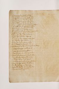 Anonimo - Autori vari Manoscritto cartaceo del secolo XV.  - Asta Libri antichi e rari, Stampe, Vedute e Mappe - Associazione Nazionale - Case d'Asta italiane