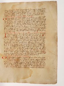 Anonimo - Autori vari Manoscritto cartaceo del secolo XV.  - Asta Libri antichi e rari, Stampe, Vedute e Mappe - Associazione Nazionale - Case d'Asta italiane