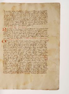 Anonimo - Autori vari Manoscritto cartaceo del secolo XV.  - Asta Libri antichi e rari, Stampe, Vedute e Mappe - Associazione Nazionale - Case d'Asta italiane