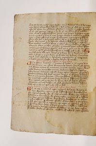 Anonimo - Autori vari Manoscritto cartaceo del secolo XV.  - Asta Libri antichi e rari, Stampe, Vedute e Mappe - Associazione Nazionale - Case d'Asta italiane