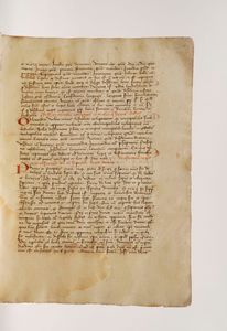 Anonimo - Autori vari Manoscritto cartaceo del secolo XV.  - Asta Libri antichi e rari, Stampe, Vedute e Mappe - Associazione Nazionale - Case d'Asta italiane