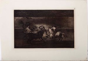 Francisco Goya - Goya Francisco  (Fuendetodos, 1746  Bordeaux, 1828) Mort de Pepito illo (3 composition)