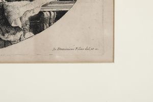 Tiepolo Giandomenico (Venezia, 30 agosto 1727  Venezia, 3 marzo 1804) <BR> Le tre virt teologali... Venezia, seconda met secolo XVIII  - Asta Libri antichi e rari, Stampe, Vedute e Mappe - Associazione Nazionale - Case d'Asta italiane