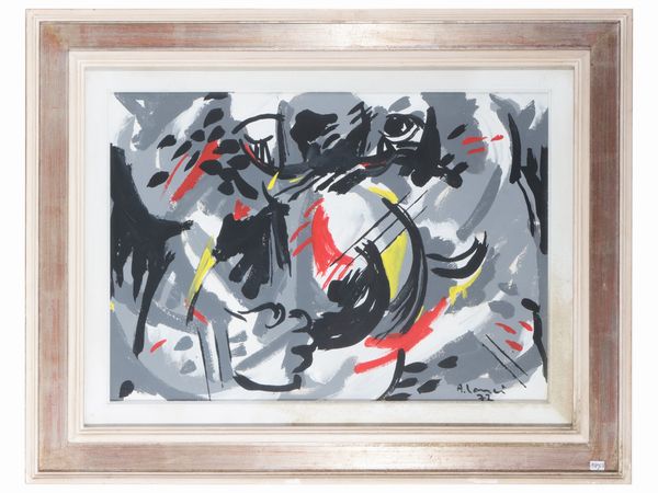 AMEDEO LANCI : Coppia in musica 1972  - Asta Arte Moderna e Contemporanea - Associazione Nazionale - Case d'Asta italiane