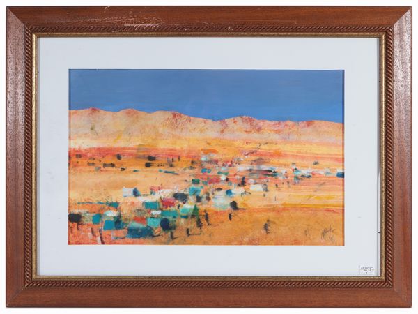 Salvatore Magazzini : Raduno berbero a Inichil (Marocco)  - Asta Arte Moderna e Contemporanea - Associazione Nazionale - Case d'Asta italiane