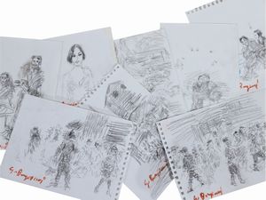 Guido Borgianni - Composizioni con figure