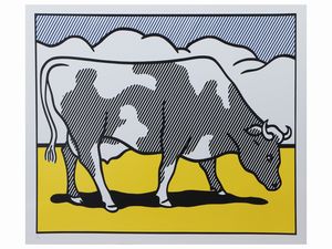 Da Roy Lichtenstein - Cow going in abstract 1982