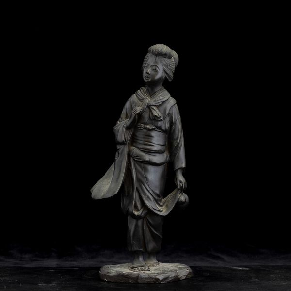 Figura di fanciulla in bronzo, Giappone, periodo Meii (1868-1912)  - Asta Arte orientale  - Associazione Nazionale - Case d'Asta italiane