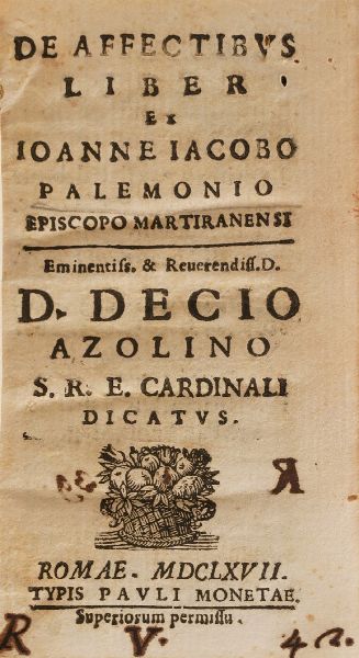 Raccolta di volumi miscellanei dal XVII al XVIII sec. (Con ex libris silografico)  - Asta Libri Antichi - Associazione Nazionale - Case d'Asta italiane