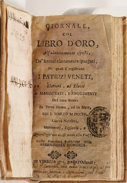 Raccolta di volumi miscellanei dal XVII al XVIII sec. (Con ex libris silografico)  - Asta Libri Antichi - Associazione Nazionale - Case d'Asta italiane