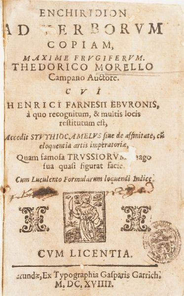 Raccolta di volumi miscellanei del XVII sec. (Con ex libris silografico)  - Asta Libri Antichi - Associazione Nazionale - Case d'Asta italiane