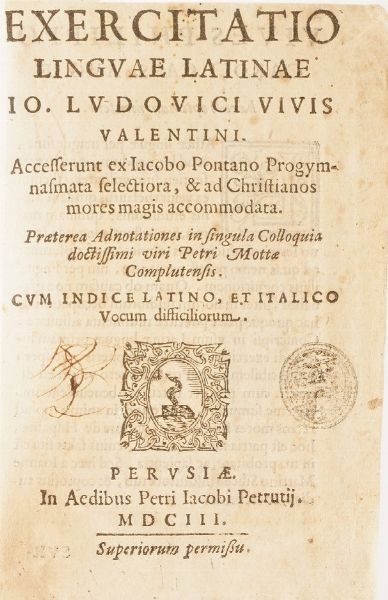 Raccolta di volumi miscellanei del XVII sec. (Con ex libris silografico)  - Asta Libri Antichi - Associazione Nazionale - Case d'Asta italiane