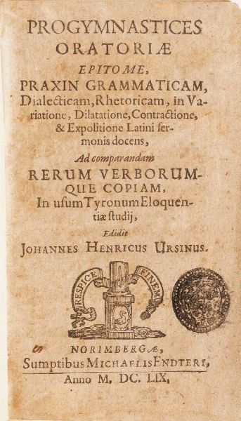 Christophori Helvici e Professoris Giessensis olim. ex Erasmo da Roterodamo, Ludovico Vive Familiaria Colloquia opera... 1645  - Asta Libri Antichi - Associazione Nazionale - Case d'Asta italiane