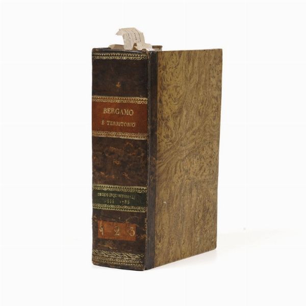 Bergamo- Leggi e decreti Raccolta di terminazioni ed ordini inquisitoriali e decreti diversi stabiliti per la citt, e per il territorio di Bergamo... Tomi I,II,III... Bergamo, per Francesco Locatelli, 1784  - Asta Libri Antichi - Associazione Nazionale - Case d'Asta italiane