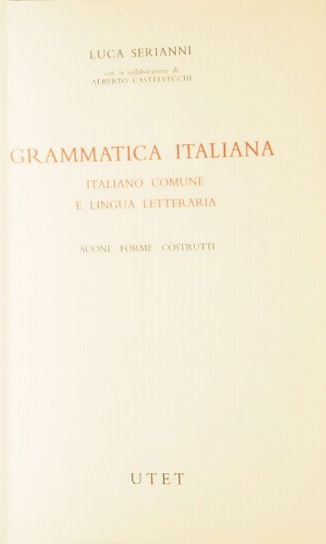 Salvatore Battaglia -Dizionario della lingua italiana, sec XX, UTET Grande Dizionario della lingua italiana, UTET. Volume I; vol. II; volume III; volume IV; volume V; volume VI; volume VII; volume VIII; volume IX; vol. X; volume XI; volume XII; vol. XIII (scompleto; venduto come elemento di arredo)  - Asta Libri Antichi - Associazione Nazionale - Case d'Asta italiane