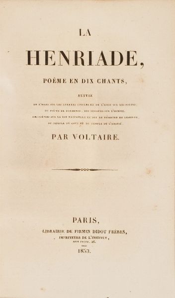 Victor Hugo Les Chatiments, Parigi  - Asta Libri Antichi - Associazione Nazionale - Case d'Asta italiane