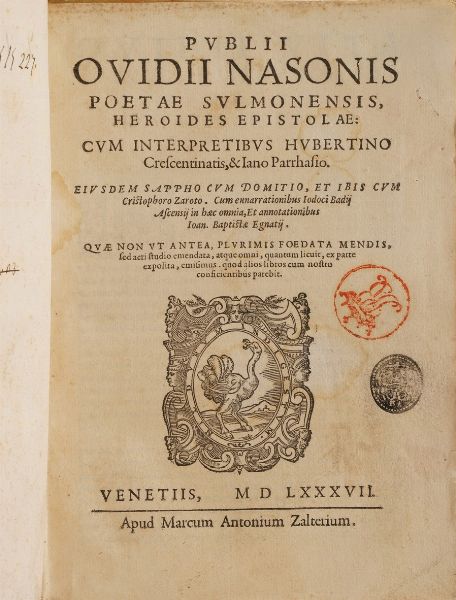 Lotto di libri (con ex libris silografico)  - Asta Libri Antichi - Associazione Nazionale - Case d'Asta italiane