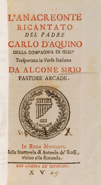 Lotto di libri  - Asta Libri Antichi - Associazione Nazionale - Case d'Asta italiane