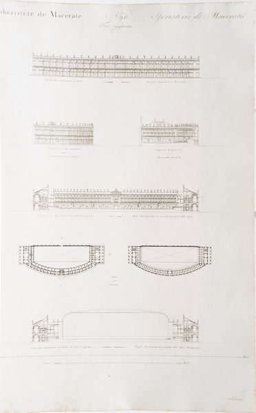 Durand Jean Nicola Louis - Legrand Jacques-Guillaume Raccolta e parallelo delle fabbriche classiche di tutti i tempi e di ogni popolo e di ciascun stile...Venezia, Giuseppe Antonelli, 1833. Due volumi, uno di testo e l'altro di figure.  - Asta Libri Antichi - Associazione Nazionale - Case d'Asta italiane
