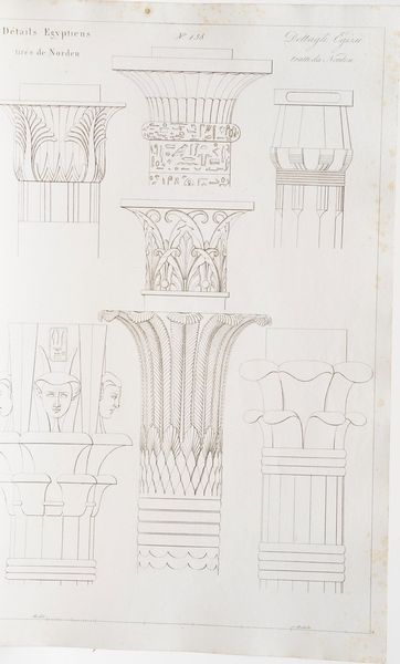 Durand Jean Nicola Louis - Legrand Jacques-Guillaume Raccolta e parallelo delle fabbriche classiche di tutti i tempi e di ogni popolo e di ciascun stile...Venezia, Giuseppe Antonelli, 1833. Due volumi, uno di testo e l'altro di figure.  - Asta Libri Antichi - Associazione Nazionale - Case d'Asta italiane