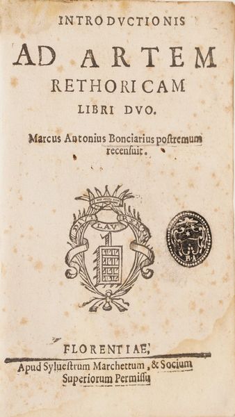 Raccolta di volumi miscellanei dal XVI al XVIII sec.  (Con ex libris silografico)  - Asta Libri Antichi - Associazione Nazionale - Case d'Asta italiane