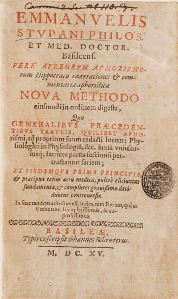 Raccolta di volumi miscellanei dal XVI al XVIII sec.  (Con ex libris silografico)  - Asta Libri Antichi - Associazione Nazionale - Case d'Asta italiane