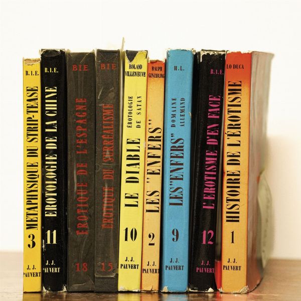 Libri erotici e galanti Raccolta di 34 libri di argomento licenzioso in edizione del sec XX.  - Asta Libri Antichi - Associazione Nazionale - Case d'Asta italiane