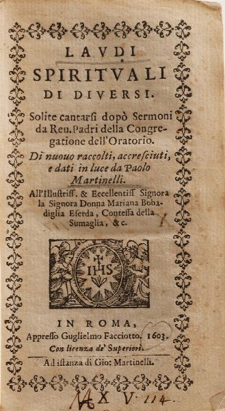 Vincenzo Strambali Linnocenza Condannata Ovvero la Creduta Adulteria...Macerata 1641  - Asta Libri Antichi - Associazione Nazionale - Case d'Asta italiane