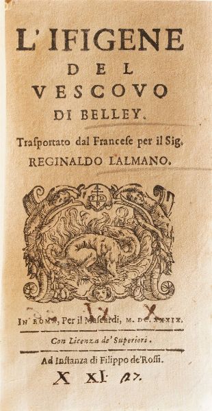 Enotro Pallanzio LEudamia favola pastorale...Roma 1717  - Asta Libri Antichi - Associazione Nazionale - Case d'Asta italiane